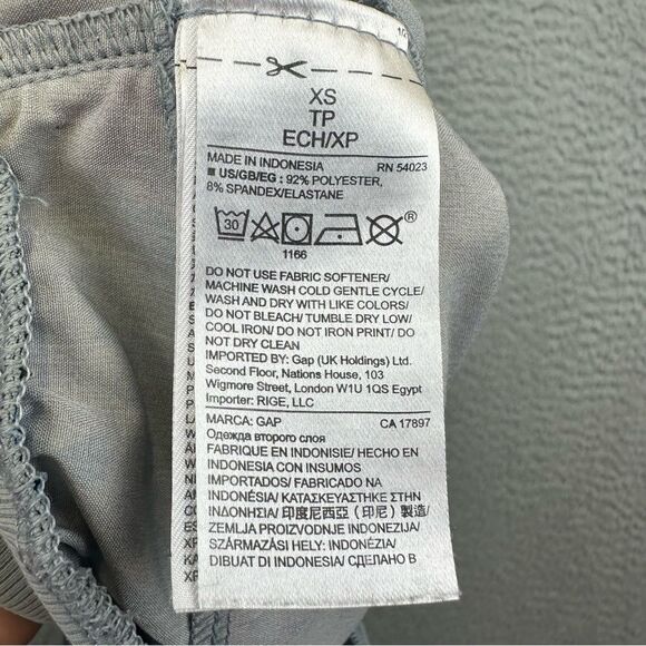 Gap Fit Jogger Pants Womens Extra Small Gray Blue Floral Stretch Athleisure Yoga - Picture 12 of 13